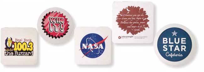 Custom Printed Square and Round Coasters